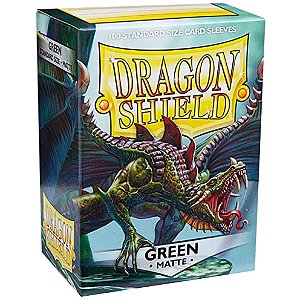 Dragon Shield Matte - Green - Standard Size 88x63 (100 Shields)