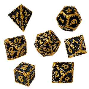 Conjunto de Dados Metálico - YM Gold Black