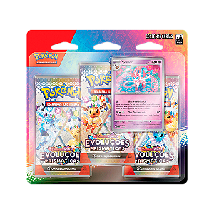 Evoluçôes Prismáticas - Blister Triplo - Sylveon - EV8.5 - Pokémon