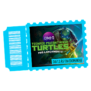 Ingresso para o Pré-lançamento de Teenage Mutant Ninja Turtles - dia 1.3 às 13h (domingo)