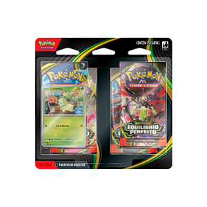 Equilíbrio Perfeito - Blister Quádruplo - Chikorita - ME03 - Pokémon (Pré-Venda)