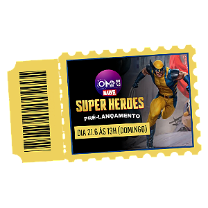Ingresso para o Pré-lançamento de Marvel Super Heroes - dia 21.6 às 13h (domingo)