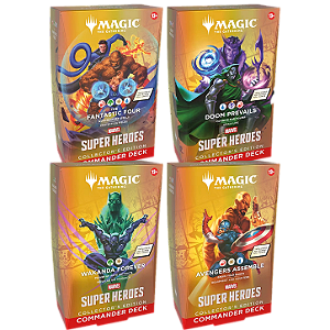 Marvel Super Heroes - Commander Deck - Collector's Edition - 4 Decks - MTG (Pré-Venda)