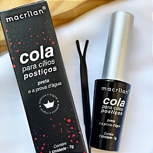 COLA PARA CÍLIOS POSTIÇOS PRETA A PROVA D'ÁGUA CA-002 MACRILAN