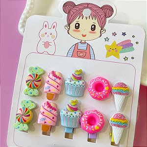 KIT PRESILHAS E LAÇOS INFANTIL BONECA - Mania de Biju - Bijuterias,  Piercing, Maquiagem e acessórios de qualidade pelo menor preço!