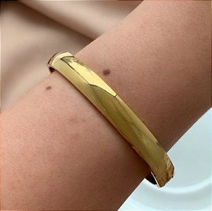 PULSEIRA / BRACELETE FIO LISO DOURADO AÇO 316L⭐️
