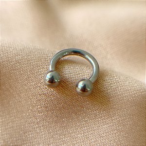 PIERCING SEPTO / CARTILAGEM FERRADURA SIMPLES TITÂNIO 6MM SEMIJOIA PARA PERFURAÇÃO⭐️