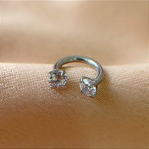 PIERCING SEPTO / CARTILAGEM FERRADURA SIMPLES TITÂNIO 6MM SEMIJOIA PARA PERFURAÇÃO⭐️