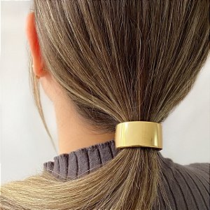 ELÁSTICO HAIR CUFF COM METAL RETO LISO