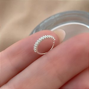 PIERCING NARIZ ARGOLA ZIRCÔNIAS PRATA 925 8MM SEMIJOIA PARA PERFURAÇÃO E ATUALIZAÇÃO ⭐️
