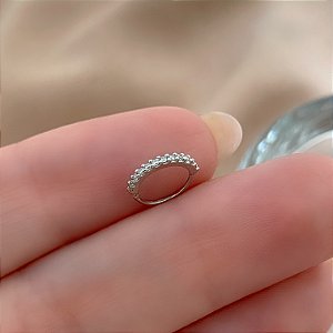 PIERCING NARIZ ARGOLINHA ZIRCÔNIAS 7MM HASTE AÇO 316L FOLHEADO A RÓDIO SEMIJOIA PARA ATUALIZAÇÃO⭐️