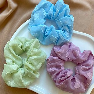 ELÁSTICO SCRUNCHIES TREVOS DESENHADOS G2