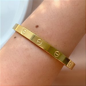 PULSEIRA DESENHADA DOURADO AÇO 316L⭐️