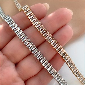 COLAR RIVIERA BAGUETE M ZIRCÔNIAS BIJU