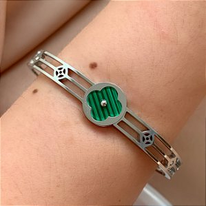 PULSEIRA TREVO VIRGÍNIA AÇO 316L⭐️