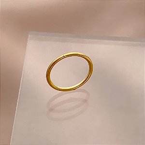 PIERCING NARIZ ARGOLINHA SEGMENTO FINO 8MM HASTE AÇO 316L DOURADO SEMIJOIA PARA ATUALIZAÇÃO⭐️