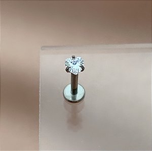 PIERCING TRÁGUS / CARTILAGEM PONTO DE LUZ CORAÇÃO 8MM TITÂNIO SEMIJOIA PARA PERFURAÇÃO⭐️