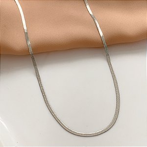 COLAR FITA FINA 1,5MM AÇO 316L⭐️