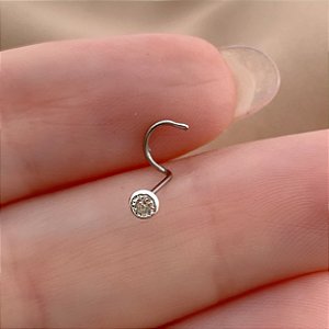 PIERCING NARIZ ANZOL ZIRCÔNIA 7MM AÇO 316L SEMIJOIA PARA ATUALIZAÇÃO⭐️