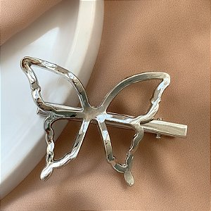 PRESILHA UNITÁRIA BORBOLETA LISA VAZADA BIJU