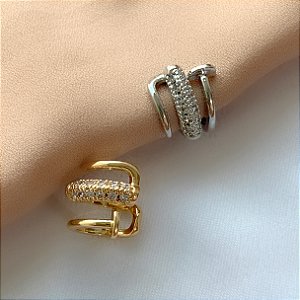 PIERCING FAKE PREGO ZIRCÔNIAS BIJU