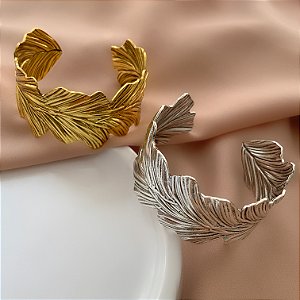 PULSEIRA / BRACELETE PENA BOHO CHIC BIJU