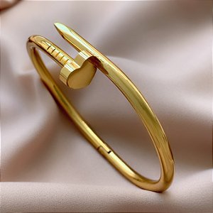 PULSEIRA PREGO CORAÇÃO DOURADO AÇO 316L⭐️