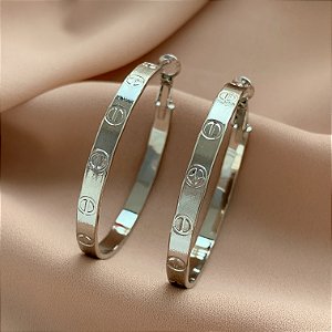 BRINCO ARGOLA INSPIRAÇÃO CARTIER G AÇO INOXIDÁVEL 316L⭐️