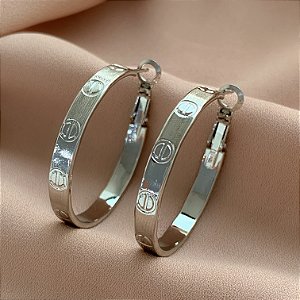 BRINCO ARGOLA INSPIRAÇÃO CARTIER M AÇO INOXIDÁVEL 316L⭐️