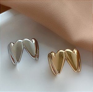 PIERCING FAKE CORAÇÕES LISOS BIJU