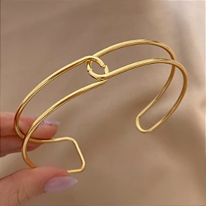 BRACELETE FIOS CRUZADOS FINOS BIJU