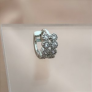 PIERCING CARTILAGEM ARGOLINHA FILEIRAS BOLINHAS ZIRCÔNIAS 6MM AÇO 316L FOLHEADO A RÓDIO SEMIJOIA PARA ATUALIZAÇÃO⭐️