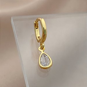 PIERCING CARTILAGEM ARGOLINHA PINGENTE GOTA 7MM AÇO 316L FOLHEADO A OURO 18K SEMIJOIA PARA ATUALIZAÇÃO⭐️