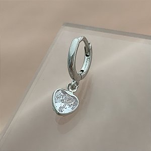 PIERCING CARTILAGEM ARGOLINHA PINGENTE GOTA 7MM AÇO 316L FOLHEADO A RÓDIO SEMIJOIA PARA ATUALIZAÇÃO⭐️
