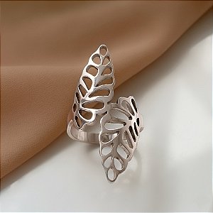 ANEL RAMINHOS VAZADOS CRUZADOS AÇO 316L⭐️