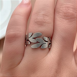 ANEL RAMINHOS LISOS AÇO 316L⭐️