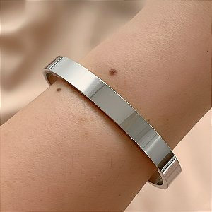 PULSEIRA / BRACELETE FIO RETO LISO AÇO 316L⭐️