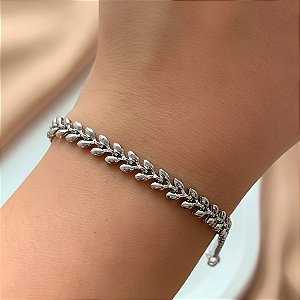 PULSEIRA RAMINHOS LISOS BOLEADOS AÇO 316L⭐️