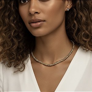 COLAR E BRINCO KIT CORRENTE ELOS DETALHADOS MIX DE BANHOS AÇO 316L PREMIUM⭐️