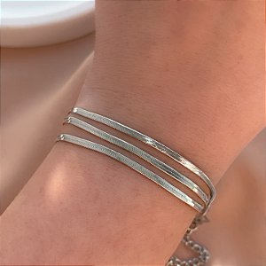PULSEIRA TRIPLA FITA FINA PP AÇO 316L⭐️