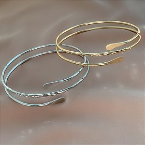 BRACELETE FIO TRIPLO TEXTURIZADO BIJU