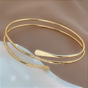 BRACELETE FIO TRIPLO TEXTURIZADO BIJU