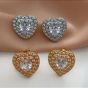 BRINCO CORAÇÃO ZIRCÔNIAS BIJU