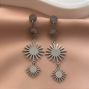 BRINCO RAIOS SOLARES AÇO 316L⭐️