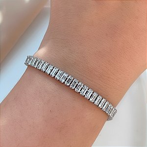 PULSEIRA RIVIERA BAGUETE P ZIRCÔNIAS BIJU