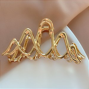 PRESILHA UNITÁRIA ONDAS P DOURADO BIJU