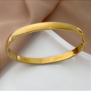 PULSEIRA/BRACELETE LISO DOURADO AÇO 316L⭐️
