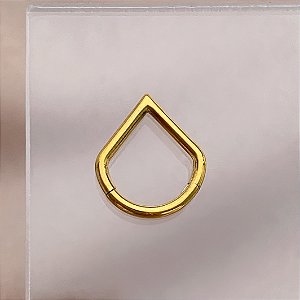 PIERCING SEPTO/ DAITH/ ROOK ARGOLA SEGMENTO V 8MM AÇO 316l FOLHEADO PVD PARA ATUALIZAÇÃO⭐️