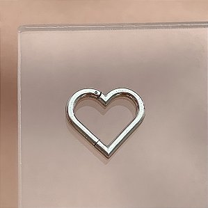 PIERCING CARTILAGEM/ DAITH/ ROOK ARGOLA SEGMENTO CORAÇÃO 8MM AÇO 316L PARA ATUALIZAÇÃO⭐️