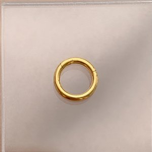 PIERCING ARGOLINHA SEGMENTO FIO 1.2 6MM HASTE AÇO GOLD 316L SEMIJOIA PARA ATUALIZAÇÃO⭐️